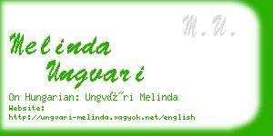 melinda ungvari business card